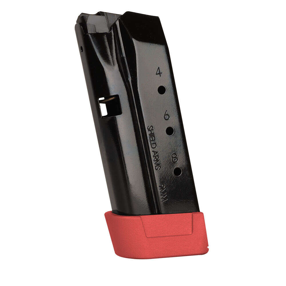 Magazines High Capacity Shield Arms 4.50" 9mm Z9 PISTOL MAG GLK 43 POWERCRON RED BASEP • Model: 4.50"